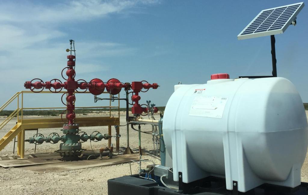 SMART PUMPER TM FLOWING WELLS WITH CHEMICAL INJECTION Control Proportional Valves, Adjusts Chemical Pumps, and Other