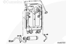 NOTE: For most automotive applications, the lift pump can be removed without removing the ECM and ECM mounting plate.