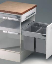 PULL BOY BINS TO SUIT 600MM CABINET 60 LITRE To suit 600mm TANDEMBOX antaro or intivo drawer