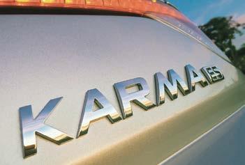 The Karma is a high-end luxury sedan that is a plug in hybrid car.