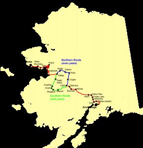 The race follows the route to Nome that mushers historically followed to haul supplies across Alaska. The race also commemorates the important part that sled dogs played in the settlement of Alaska.