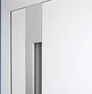 colour of the recessed grip to suit your entrance door.