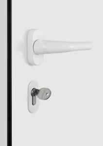 to be variably adjusted. This way, your entrance door is optimally sealed and falls smoothly and securely into its lock. You can also opt for elegant, concealed hinges (incl. leverage protection).