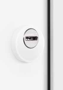 Exterior surface-mounted security rose escutcheon The patented exterior rose escutcheon also protects the profile cylinder against being drilled open and twisted off.