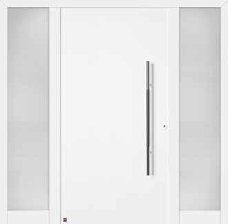 The ThermoSafe and ThermoCarbon entrance doors, side elements and transom lights* are available on request with especially break-in resistant RC features.