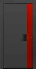 Coordinated colour combinations For all exclusive ThermoCarbon entrance door styles, you can individually coordinate the flush-fitting handle bar