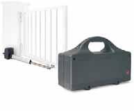 and certified by TÜV. Electric lock (optional) Hinged gates are subjected to enormous forces under high wind loads. An additional electric lock secures it from being blown open.