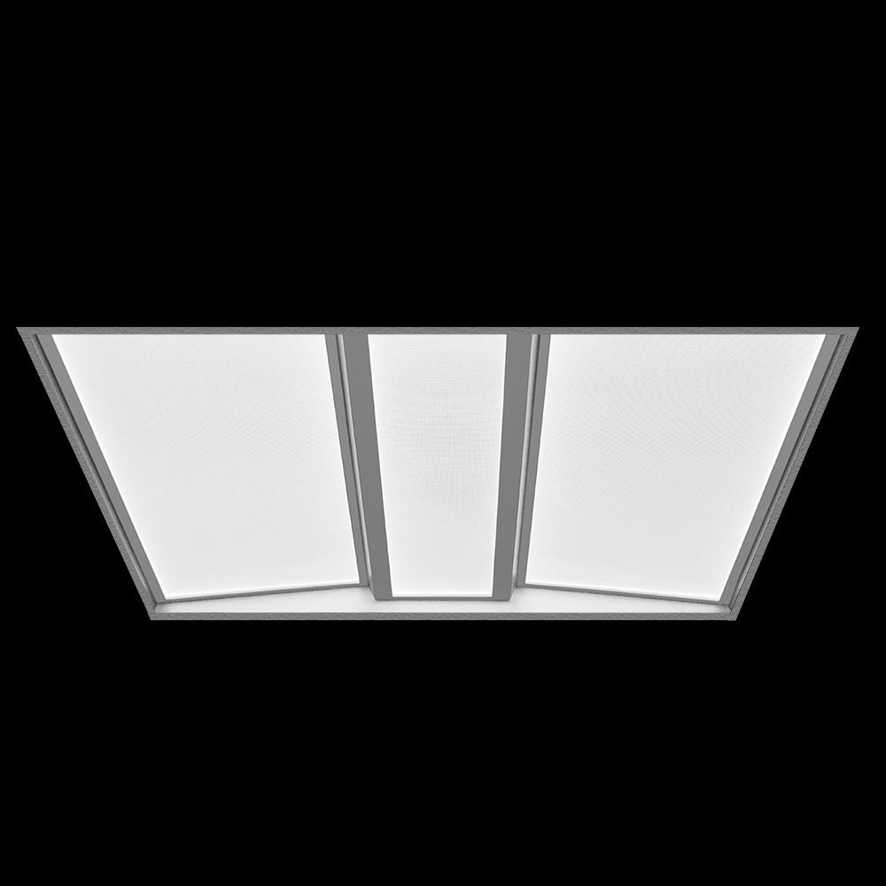 New Product: SKYLER Volumetric Flat Panel Recessed Volumetric luminaire suitable for all standard 2x2 and 2x4 grid ceilings CCT: 2700K,