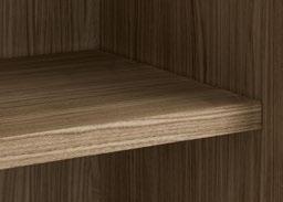 Ripiani Shelves Tipologie Types Finiture Finishes Ripiano in legno*, Wooden shelf* Sp 4 cm, Th 1.57 P 39.5-51.1 cm L 37.8-47.8-57.8-67.8 77.8-97.8-117.8-128.