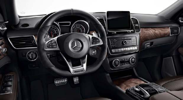 Interior Images AMG instrument cluster with S-Model specific red & grey highlights AMG performance flatbottom