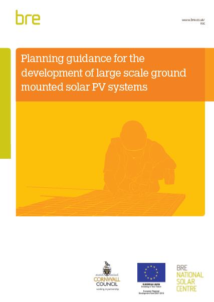 8. Solar Fields - Guidance produced by the NSC - Some projects initially were poorly sited - NSC recommends only land which is flat, well screened by hedges / trees, away from roads and houses,