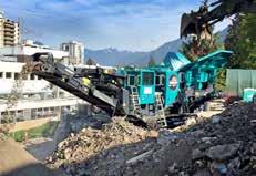 User benefits include track mobility for a quick set-up time (typically under 30 minutes,) hydraulic crusher setting adjustment for total control of product size and crusher overload protection to