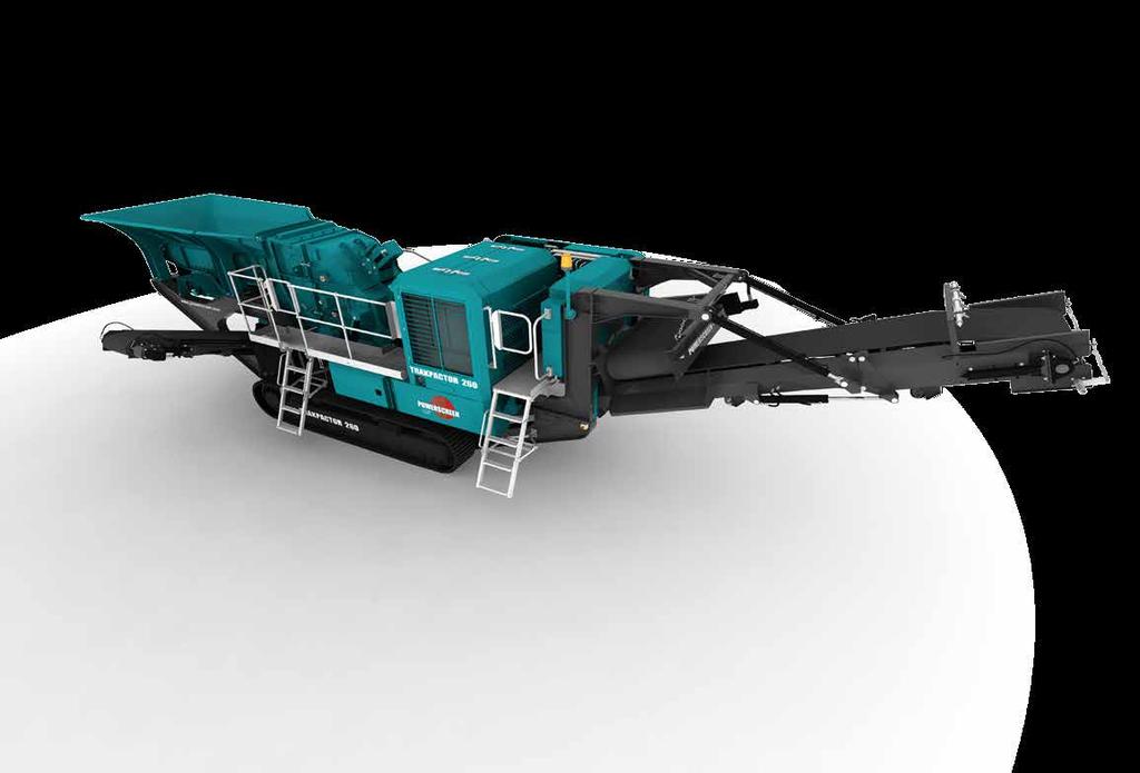 IMPACTOR 26 27 TRAKPACTOR 260 The Powerscreen Trakpactor 260 horizontal shaft impactor is a compact track mobile crusher designed for the recycling and demolition markets.