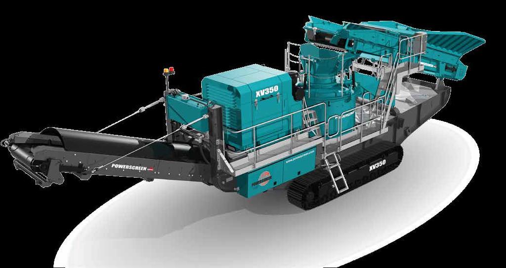 IMPACTOR 38 39 XV350 The Powerscreen XV350 vertical shaft impactor is designed for users requiring a plant that excels at producing high specification, shaped products.