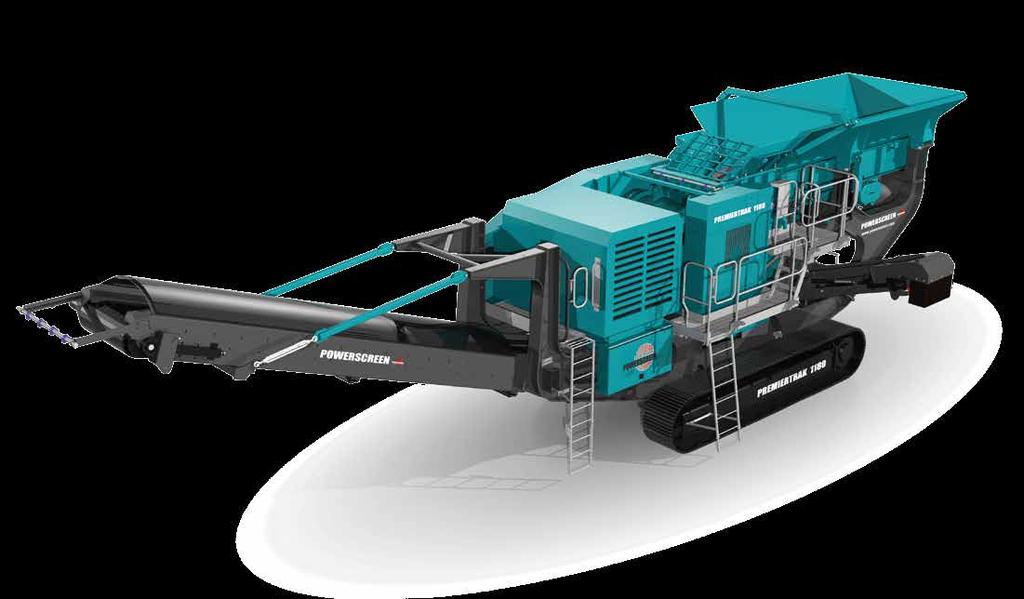 JAW 10 11 1180 PREMIERTRAK The Powerscreen 1180 Premiertrak is a medium to large scale mobile primary jaw crusher plant which achieves high outputs in a variety of quarrying, recycling and contract