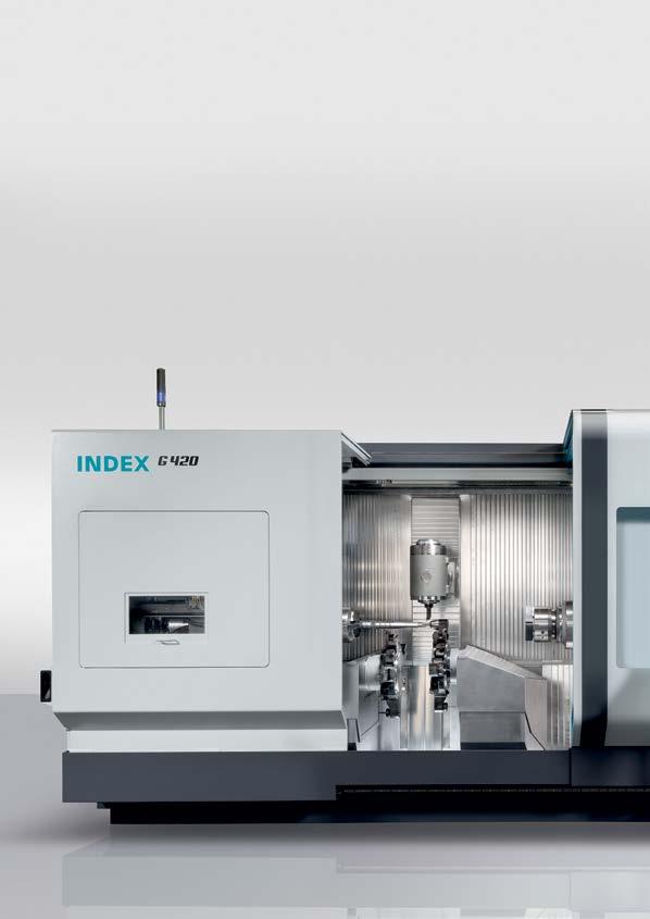 INDEX G420 Turning and milling complete machining in new dimensions The INDEX G420 is an innovative turn-mill center in a class of its own especially when it comes to efficient production of large