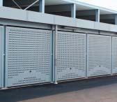 garages: Design with ventilation grille or corrugated grille.