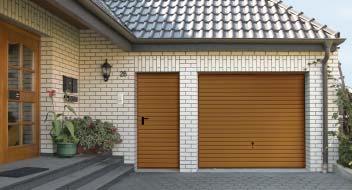 If there is no room for a side door, the garage door can also be supplied with an