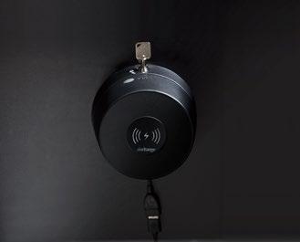 U approved with spill-proof technology, the round surface power module has chrome finish and includes a 15 amp 10 black cord.