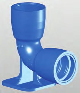 Düker Hydrant Duck-foot Bend with Novo Sockets Type MMN and MMNR PN 10/16 for water according to EN 545 Double socket duckfoot bends with double-chamber sockets according to DIN 28603 TYTON with