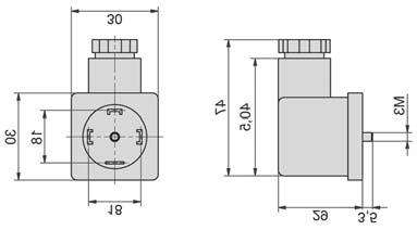 + PE, 27 x 27 mm, Contact distance 18 mm) Order number 28-ST-03 28-ST-11-112 Standard