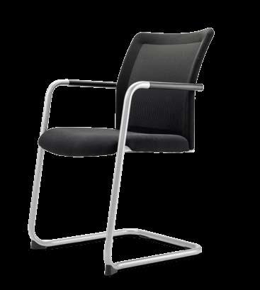 paro_plus net: upholstered seat, knitted mesh backrest paro_plus business: upholstered seat and back Swivel chairs: Black plastic swivel base.