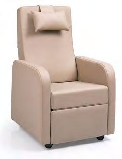 BEDROOM FURNITURE & SEATING 150kg Happy Recliner Chair The Happy Recliner Chair offers a comfortable seating surface in-room or in a mobile configuration Intuitive recline mechanism for patient