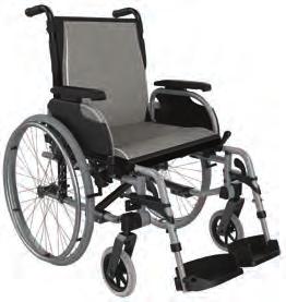 PATIENT TRANSPORT & MOBILITY Evoke 2 - Lightweight & Highly Adjustable Highly adjustable lightweight folding wheelchair Swing-away & removable legrests Seat Width Seat Depth Seat Height HD 350-610mm