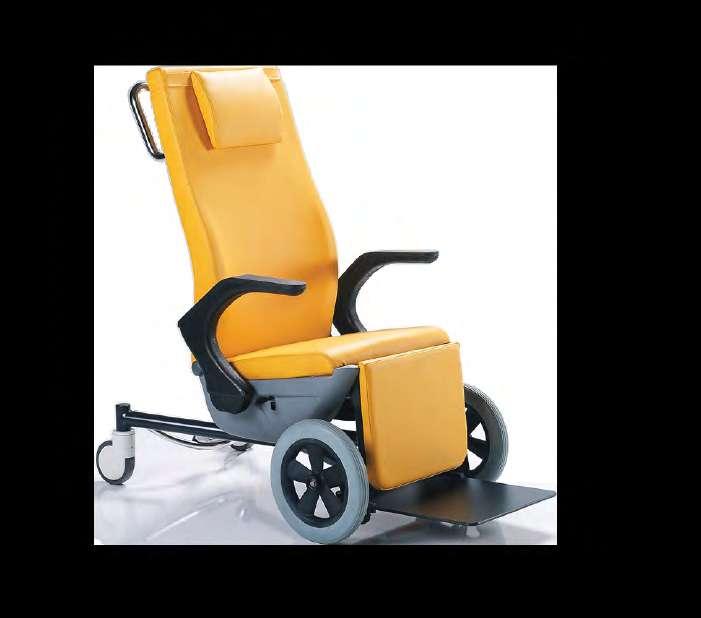 operation levers promote sound workplace health and safety practices Highly manoeuvrable design with 300mm solid front wheels and 125mm rear castors to negotiate the busy ward environment with