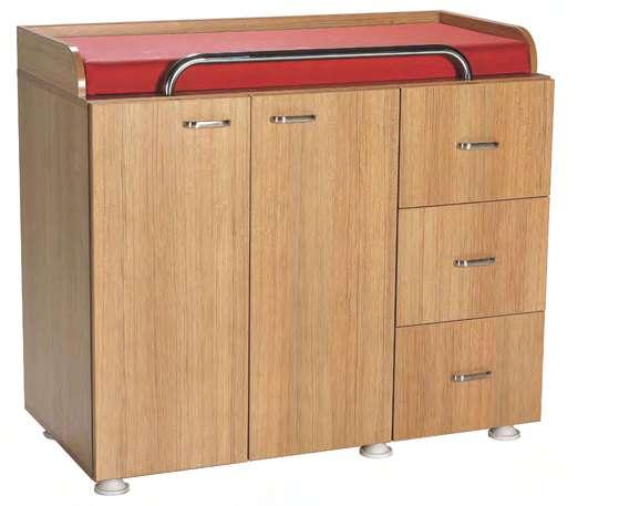 drawers provide additional segmented spaces for consumables management Laminate finish is easy to clean and durable Anterior