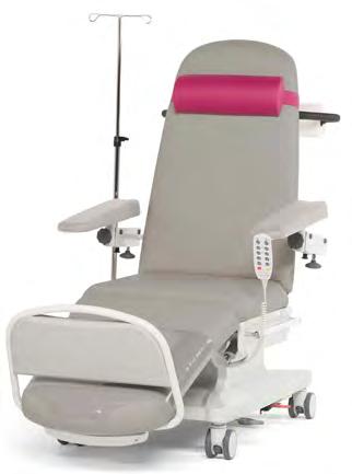 comfort whilst a 60cm wide seat caters for a large range of patients Market leading side accessibility, promoting safe manual handling Battery backup for use in power outages or ward transport Full