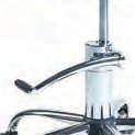 Stool with backrest Gas assisted height adjustment 5 legs with rolling castors for