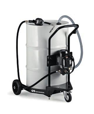 562 000 Portable electric oil pump with hose end meter Includes: 561 100: Electric oil pump 230 V - 600 W - 9 l/min - 10 bar. 756 200: Carrying handle. 367 011: Suction hose, 3 m. with foot valve.