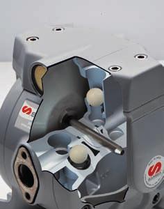 The unique «Inside-Out» pump concept makes possible to bring, in addition to the central ballvalves fluid (CBV) path technique, Directflo pumps feature two significant innovations: the Flexible