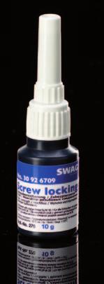 SWAG 30 92 6709 is an anaerobic liquid synthetic which hardens on contact with metals in the absence of oxygen.