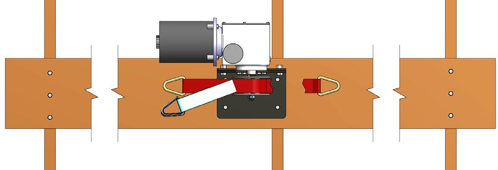 Strap Winch Installation Ceiling Mount Bracket Installation Chore-Time Recommends mounting the Strap Winch to a Board that spans at least three Rafters (Wood Rafters) or two