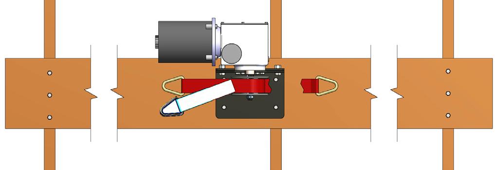 Strap Winch Installation Ceiling Mount Bracket Installation Chore-Time Recommends mounting the Strap Winch to a Board that spans at least three Rafters (Wood Rafters) or two