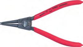 Circlip pliers for external circlips In accordance to DIN 5254 Slip inhibiting machined precision tips Durable, straight design Self