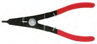 0 250 Circlip pliers for external circlips, angled In accordance to DIN 5256 Slip inhibiting machined precision tips 90 angled version