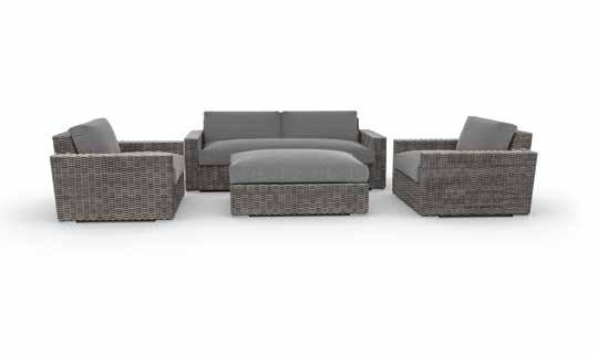 Full round woven all-weather synthetic rattan and rustproof welded aluminum frame will make all our sets