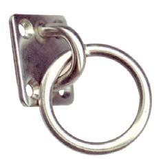 ANILLAS - GANCHOS - POLEAS / Hooks - Pulleys ANILLA CON PLACA EYE PLATE Made of stainless