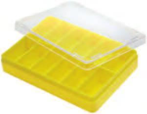 035 Plastic box with 18 compartments, non stackable.