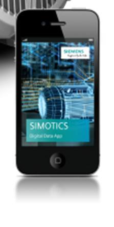 + SIMOTICS IQ* τ Cloud connection to MindSphere Motor performance analysis of speed, temperature and vibration via MindApp Increase