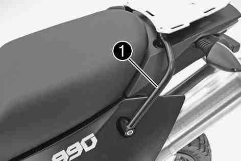 The storage compartment can be opened again as long as it has not been locked using the seat lock.
