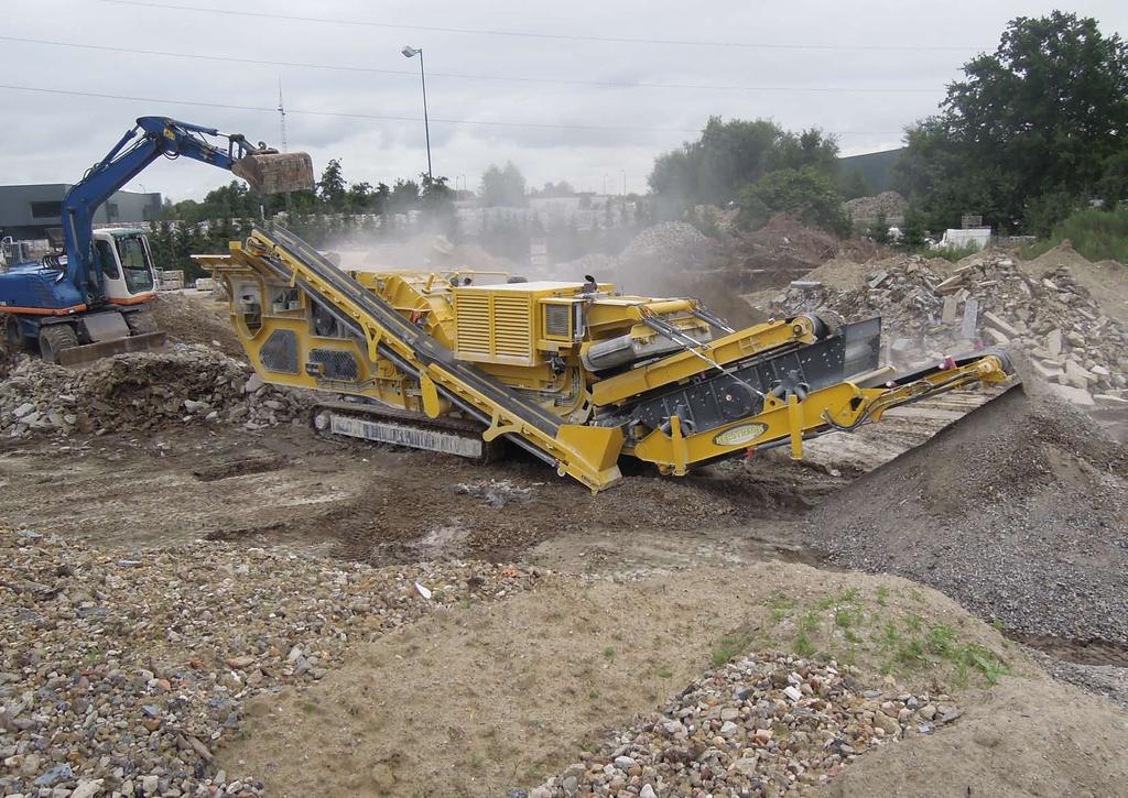 Super high productivity impact crusher, the Destroyer 1112 Starting at 40.800 kg (without options) and 47.