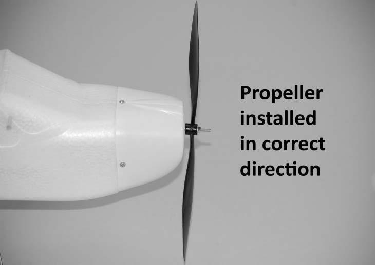Installing the Propeller/Optional-Use Prop Saver IMPORTANT NOTE: Before installing the propeller you MUST disconnect the battery from the ESC.