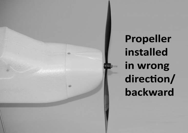The first option is for standard installation of the propeller and spinner while the second option is for installation of the prop saver.