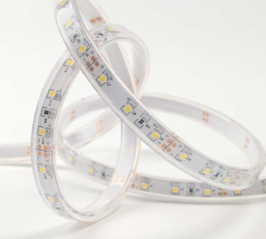 SUPPLIED WITH 4 MOUNTING CLIPS PER METRE. IMPORTANT NOTE: NOT SUITABLE FOR USE WITH FC10 SOLDERLESS CONNECTORS. Flexible Strip - Single Colour (12 ) SELF ADHESIVE FLEXIBLE & LINKABLE STRIP.