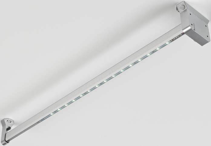 & DISPLAY LIGHTING Battery Hanging Rail BATTERY WARDROBE HANGING RAIL WITH SENSOR SWITCH IN SUPPORT.