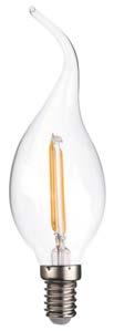 LAMPS LAMPS Candle Filament 98mm long 120mm long 106mm long 100mm long 35mm dia. 35mm dia. 60mm dia.